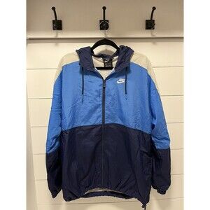 Nike Mens Colorblock Retro Navy/Pacific Blue Jacket Size Large CJ4560-480